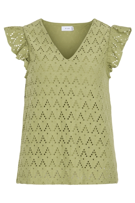 Vila viamalina v-neck c/s top/pb